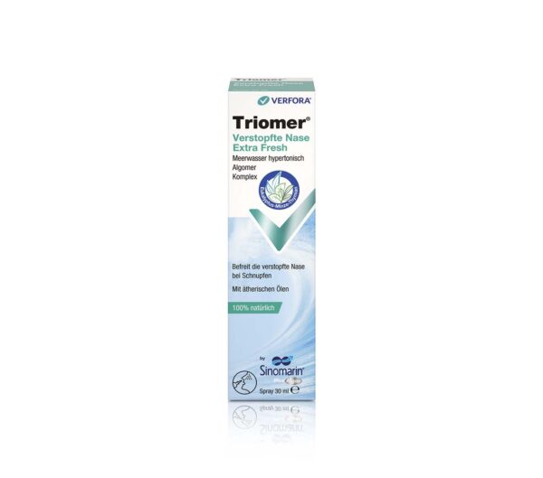 Verpackung von Triomer Verstopfte Nase Extra Fresh