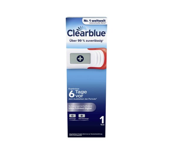 Schwanger? Das können Sie jetzt schon sechs Tage früher mit einem Clearblue digitalen Schwangerschaftstest feststellen