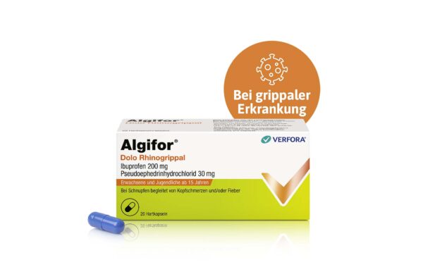 Verpackung von Algifor Dolo Rhinogrippal
