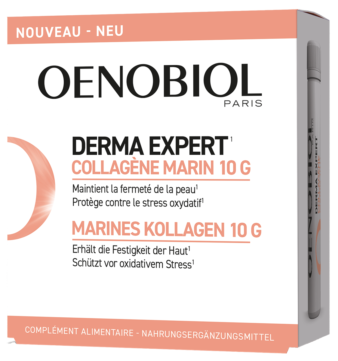 Zur Erhaltung der Haut – Packshot Oenobiol Derma Expert Marines Kollagen